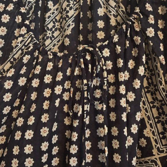 Free People Elena Floral Boho Printed Peasant Top Size Small - Picture 4 of 11